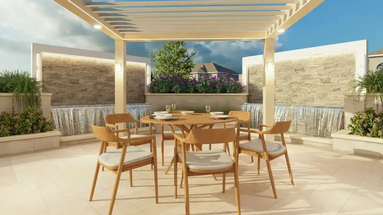 3D landscape design rendering